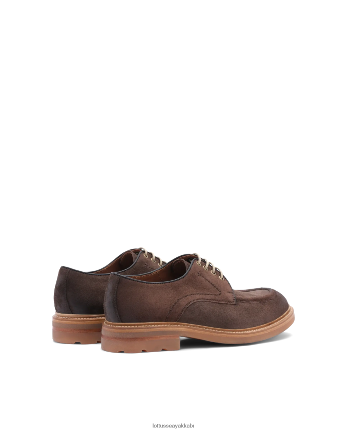 Lottusse bonaire geyik süet derby loafer'lar B4Z64L43 ayakkabı mocha erkekler